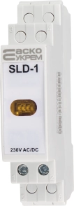 Модульний сигнальний індикатор 230V AC/DC SLD-1 жовтий №3