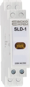 Модульний сигнальний індикатор 230V AC/DC SLD-1 жовтий №4