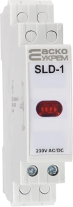 Модульний сигнальний індикатор 230V AC/DC SLD-1 червоний №1