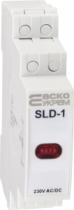 Модульний сигнальний індикатор 230V AC/DC SLD-1 червоний №2