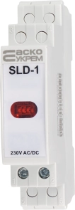 Модульний сигнальний індикатор 230V AC/DC SLD-1 червоний №4