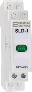 Модульний сигнальний індикатор 230V AC/DC SLD-1 зелений №1