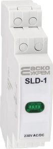 Модульний сигнальний індикатор 230V AC/DC SLD-1 зелений №2