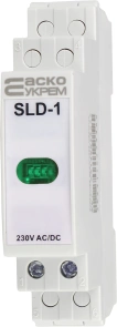 Модульний сигнальний індикатор 230V AC/DC SLD-1 зелений №4