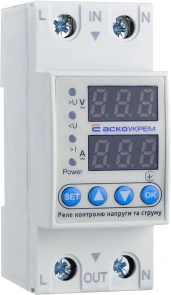 Реле контроля напряжения и тока RKV 2P 40A №1