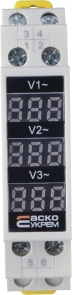 Вольтметр модульний цифровий трифазний VMD-3 (AC 80-500 V) №4