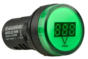 Цифровий вимірювач напруги AD22-22DVM AC 80-500В (зелений) №1