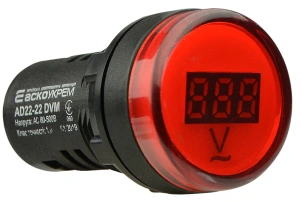 Цифровой измеритель напряжения AD22-22DVM AC 80-500В (красный) №1