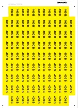 Наклейки "Знак "400 В" желтый 45х22"