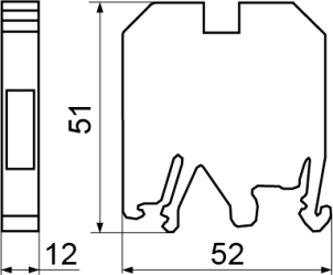 Клеммник JXB 16/35 серый №5