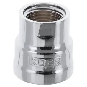 Муфта редукційна 1/2"х3/4" (хром) Koer KF.C0608.chr (KF0122) №1