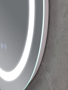 Зеркало Mixxus Plain MC02-60 (часы, LED-подсветка, антизапотевание) (MI6012) №6