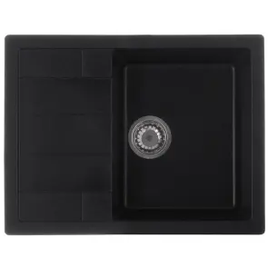 Мойка кухонная Zerix ZS-6550S-03 Черная (ZX4540) №1