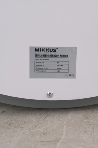Дзеркало Mixxus PLAIN MV02-60x80 з LED Touch, Anti-fog, димером, регулюванням яскравості, годинником (MI693 №3