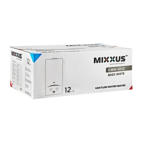 Газова колонка Mixxus GWH-0112 BASIC WHITE димохідна 12 л/хв (WH0029) №2