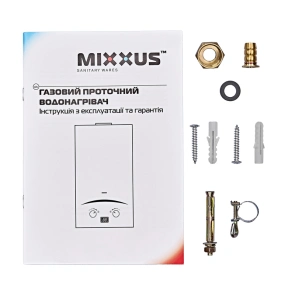Газова колонка Mixxus GWH-0112 BASIC WHITE димохідна 12 л/хв (WH0029) №4