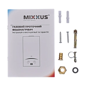 Газовая колонка MIXXUS GWH-0410 BASIC GLASS дымоходная 10 л/мин (панель из стекла с рисунком) (WH00 №3