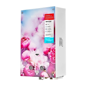 Газовая колонка MIXXUS GWH-0410 BASIC GLASS дымоходная 10 л/мин (панель из стекла с рисунком) (WH00 №4