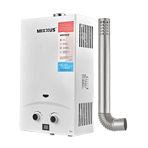 Газова колонка Mixxus GWH-0710 BASIC TURBO WHITE турбована 10 л/хв (WH0028) №5