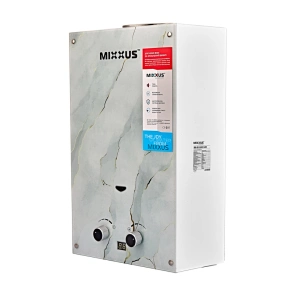 Газова колонка MIXXUS GWH-0510 BASIC GLASS димохідна 10 л/хв (панель зі скла з малюнком) (WH00 №2