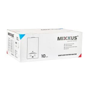 Газова колонка MIXXUS GWH-0510 BASIC GLASS димохідна 10 л/хв (панель зі скла з малюнком) (WH00 №6