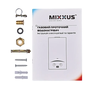 Газова колонка MIXXUS GWH-0210 BASIC BLACK димохідна 10 л/хв (колір чорний) (WH0023) №5