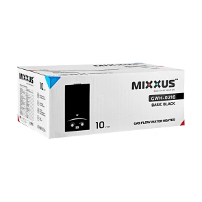 Газова колонка MIXXUS GWH-0210 BASIC BLACK димохідна 10 л/хв (колір чорний) (WH0023) №7