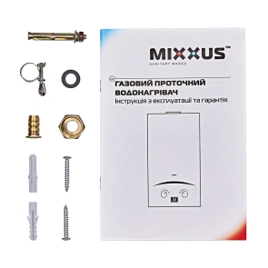 Газова колонка MIXXUS GWH-0310 BASIC GLASS димохідна 10 л/хв (панель зі скла з малюнком) (WH00 №5
