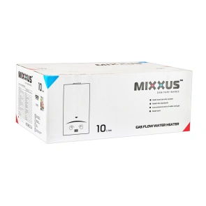 Газова колонка MIXXUS GWH-0310 BASIC GLASS димохідна 10 л/хв (панель зі скла з малюнком) (WH00 №6