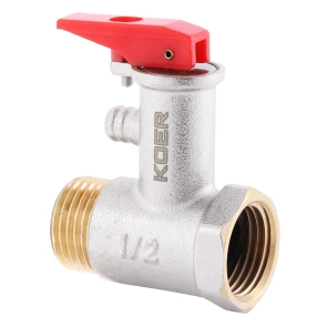Предохранительный клапан для бойлера Koer KR.1040 - 1/2” 8BAR (с ручкой) (KR2889) №3