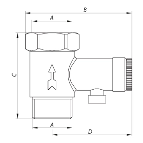 Предохранительный клапан для бойлера 1/2” Koer KR.1039 (KR2674) №2