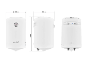Водонагрівач "Циліндр" MIXXUS EWH-07050 ROUND WET накопичувальний 50 л, мокрий тен 1,5 kW (WH0601) №2