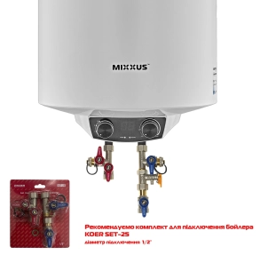 Водонагрівач "Циліндр" MIXXUS EWH-08080 ROUND DRY накопичувальний 80 л, сухий тен 2 kW (WH0609) №5
