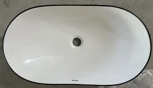 Раковина накладная Mixxus Premium WAVE-0105 EDGE BLACK 620х360х160mm (MP6556) №6