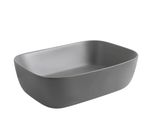 Раковина накладна Mixxus Premium DIVERSE-0116 GRAY 455x330x135mm (MP6651) №4