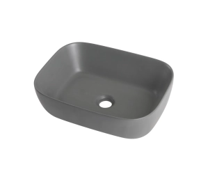 Раковина накладна Mixxus Premium DIVERSE-0116 GRAY 455x330x135mm (MP6651) №7