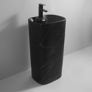Раковина моноблок MIXXUS PREMIUM DIVERSE-1102 MARBLE 460х380х840mm с отверстием под смеситель и пер №3