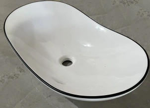 Раковина накладная Mixxus Premium WAVE-0105 EDGE BLACK 620х360х160mm (MP6556) №7