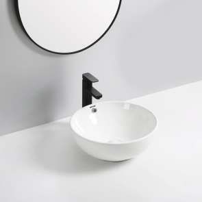 Раковина накладная Mixxus Premium ELLIPSE-0205 430х430х175mm с переливом (MP6530) №4