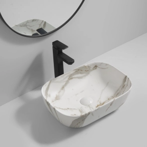 Раковина накладная MIXXUS PREMIUM DIVERSE-0114 MARBLE 455х325х135mm (MP6545) №8