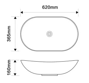 Раковина накладная MIXXUS PREMIUM WAVE-0106 MARBLE 620х360х160mm (MP6560) №3