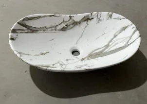 Раковина накладная MIXXUS PREMIUM WAVE-0105 MARBLE 620х360х160mm (MP6559) №5
