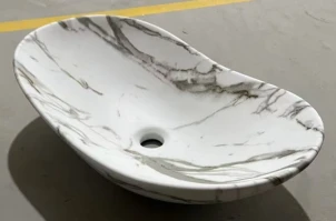Раковина накладная MIXXUS PREMIUM WAVE-0105 MARBLE 620х360х160mm (MP6559) №6