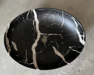 Раковина накладная Mixxus Premium ELLIPSE-0102 MARBLE 515х400х130mm (MP6552) №4