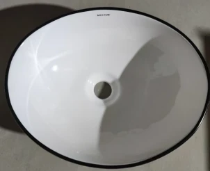 Раковина накладна MIXXUS PREMIUM ELLIPSE-0108 EDGE BLACK 400х330х145mm (MP6527) №3