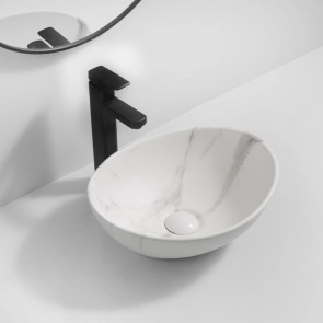 Раковина накладная MIXXUS PREMIUM ELLIPSE-0108 MARBLE 400х330х145mm (MP6526) №8