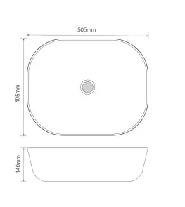 Раковина накладная MIXXUS PREMIUM DIVERSE-0107 505х405х140mm (MP6550) №4