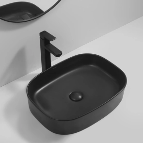 Раковина накладная Mixxus Premium BEVEL-0103 BLACK 510х370х120mm (MP6520) №5