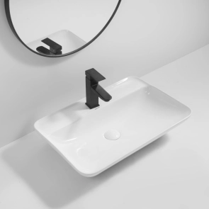 Раковина накладная Mixxus Premium BEVEL-0203 600х405х120mm с отверстием под смеситель (MP6513) №2
