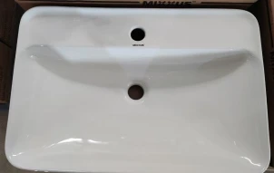 Раковина накладная Mixxus Premium BEVEL-0203 600х405х120mm с отверстием под смеситель (MP6513) №3